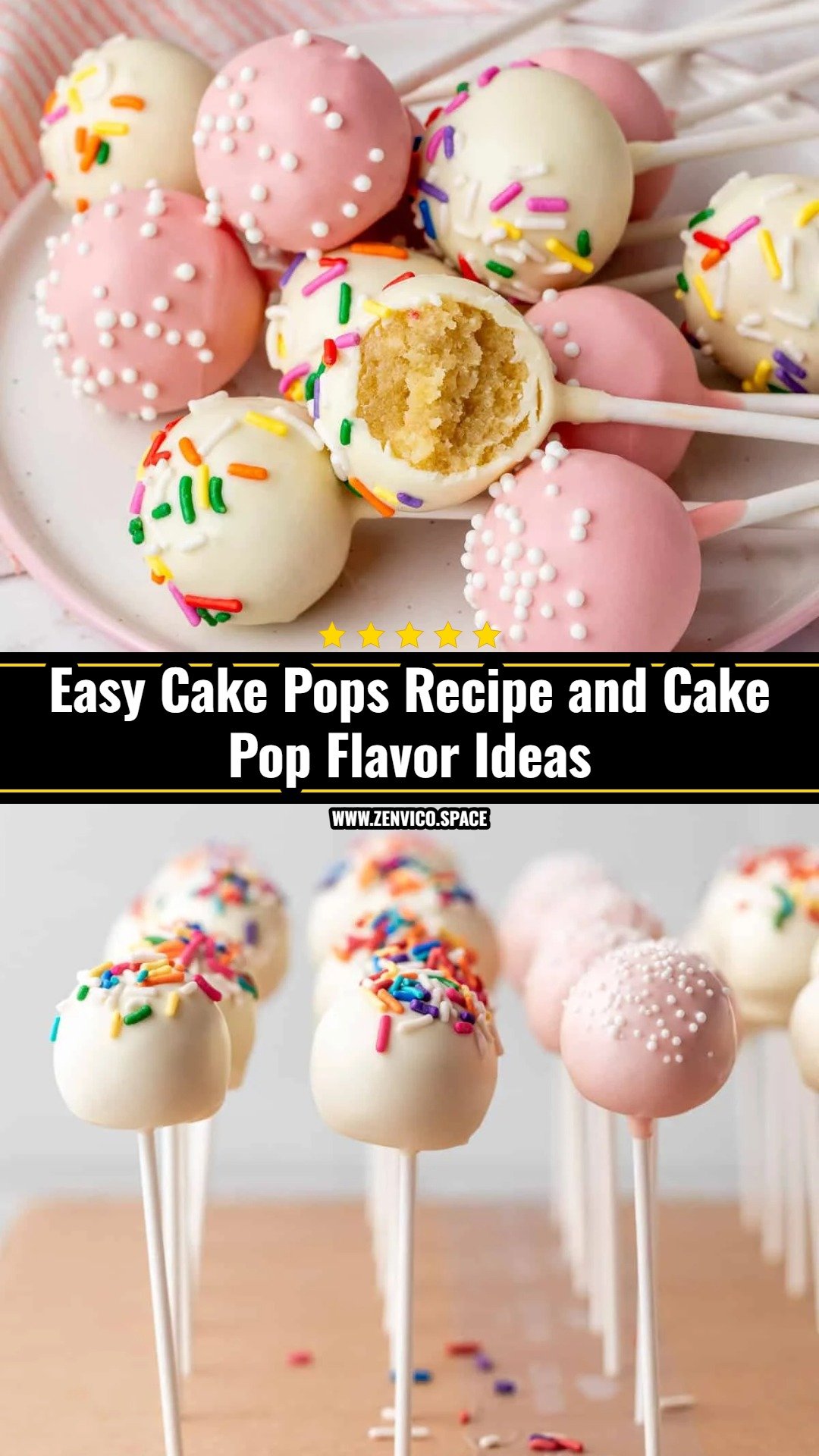 Easy Cake Pops Recipe and Cake Pop Flavor Ideas