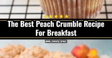 Easy Peach Muffins With Crumble Topping