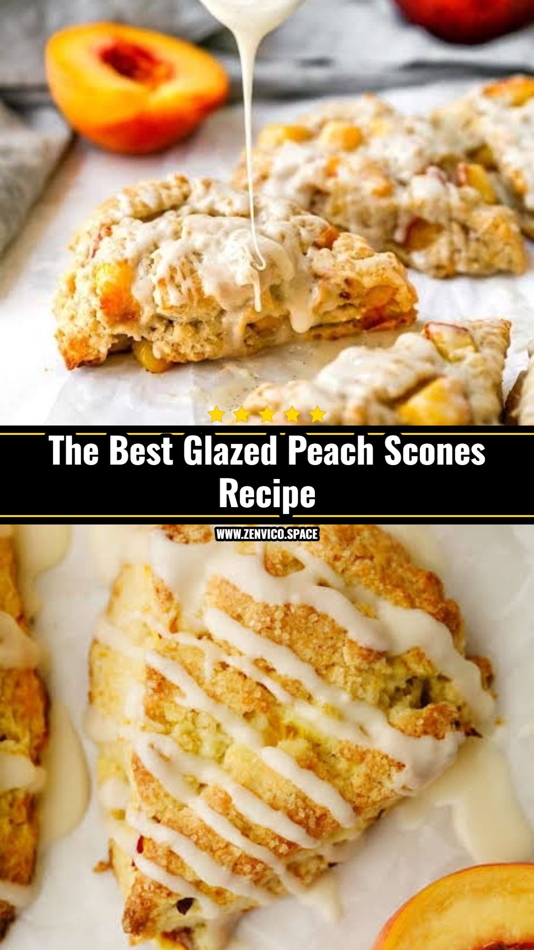 Easy Peach Scones For Your Next Brunch