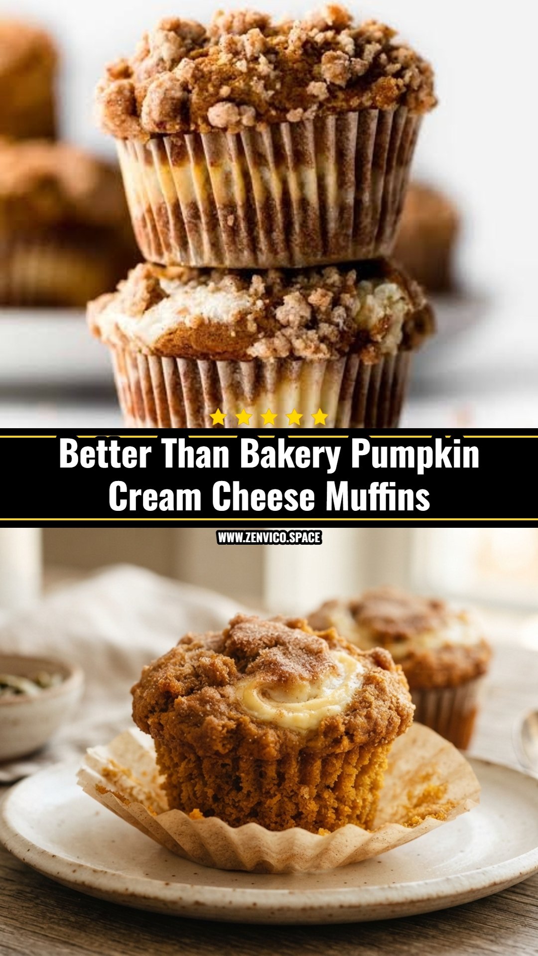 Easy Pumpkin Cream Cheese Muffins For Fall