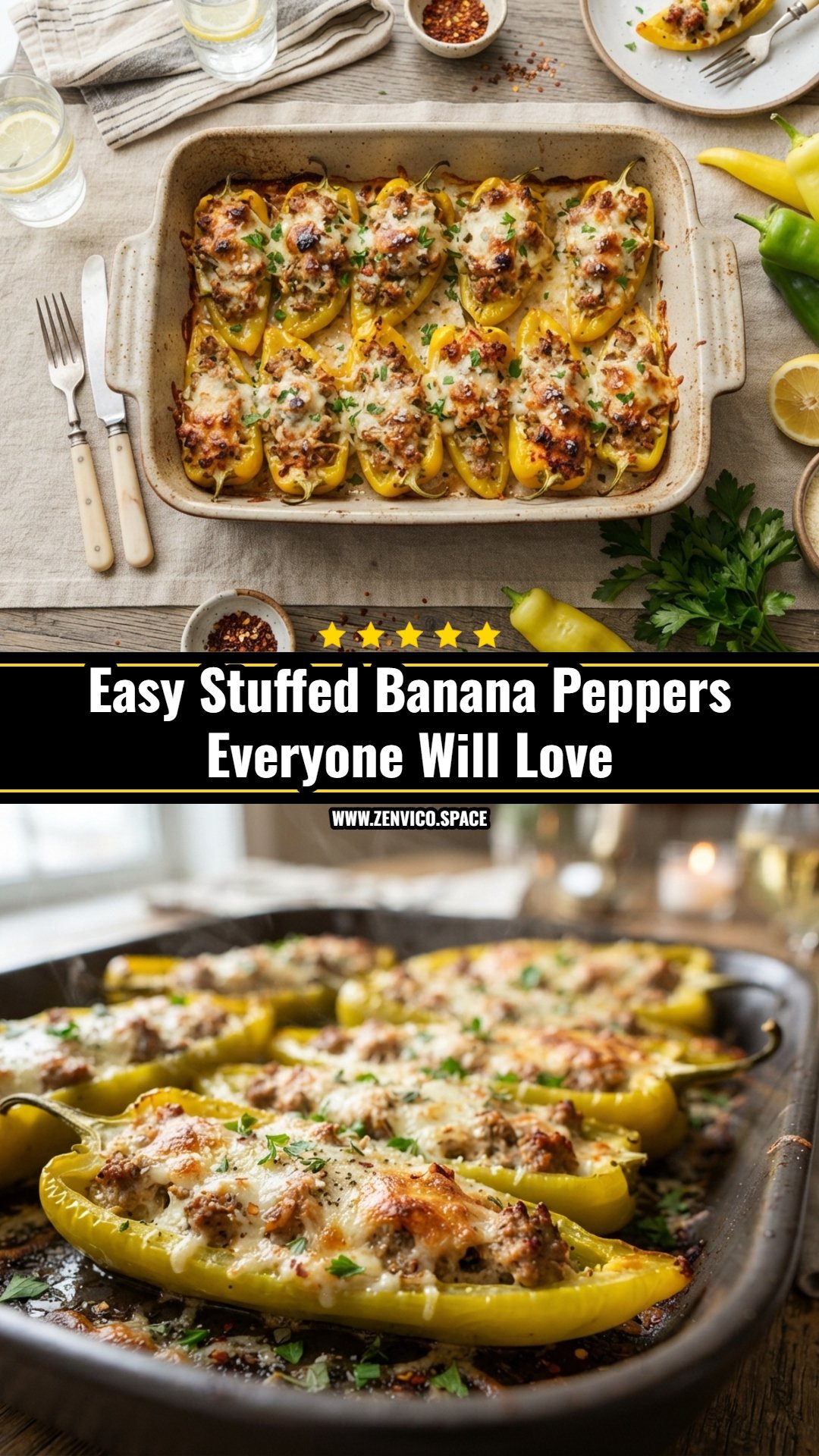 Easy Stuffed Banana Peppers Everyone Will Love