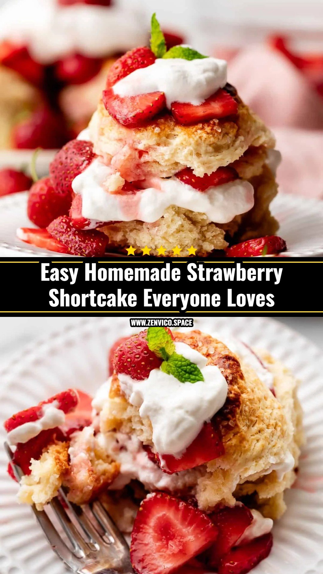 Homemade Strawberry Shortcake