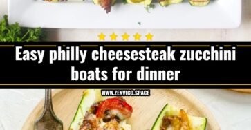 Philly cheesesteak zucchini boats recipe you will love