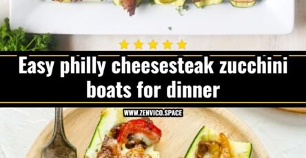 Philly cheesesteak zucchini boats recipe you will love