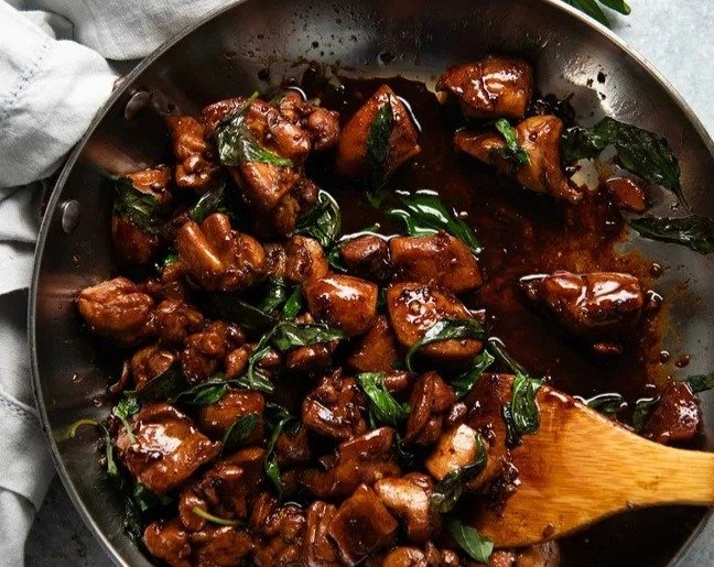 Taiwanese Three Cup Chicken suggested serving