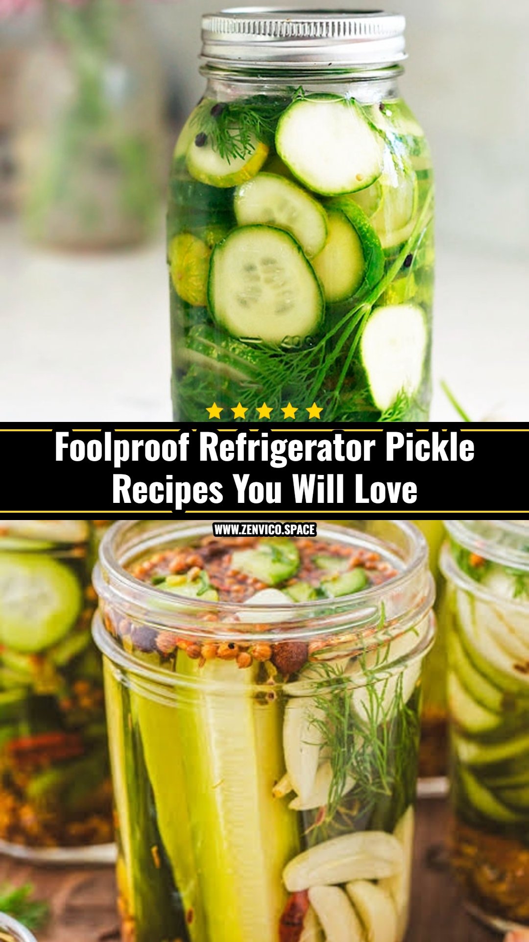 The Best Refrigerator Dill Pickles Ever