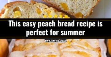 This easy peach bread recipe is perfect for summer