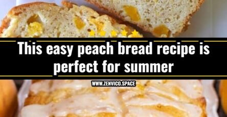 This easy peach bread recipe is perfect for summer