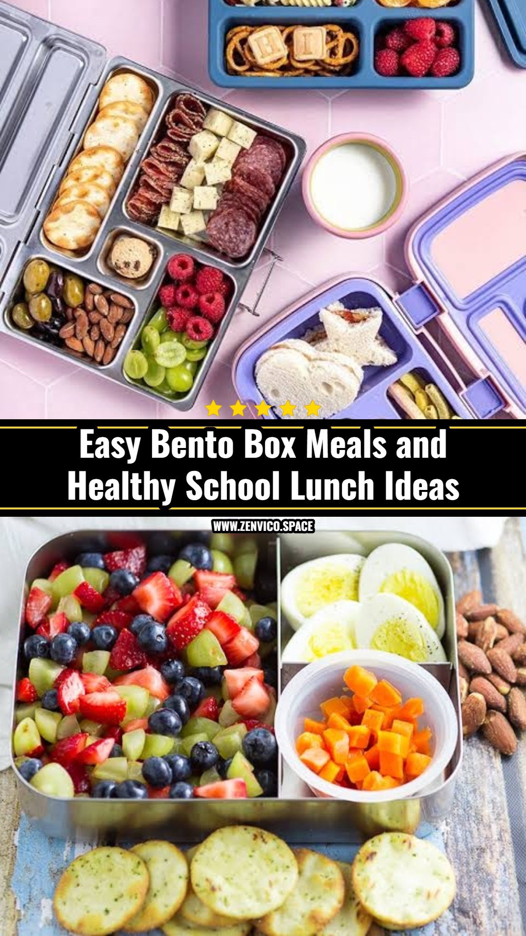 Bento Box Meals and Healthy School Lunch Ideas Kids Love
