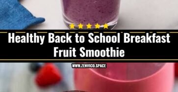 Easy Back to School Breakfast Fruit Smoothie
