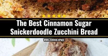 Easy Cinnamon Sugar Snickerdoodle Zucchini Bread