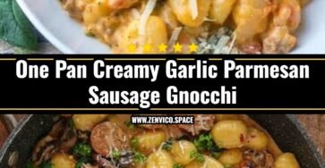 Easy Creamy Garlic Parmesan Sausage and Gnocchi