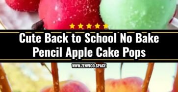 Easy No Bake Pencil and Apple Cake Pops