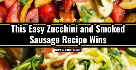 Easy Zucchini and Smoked Sausage Skillet Dinner