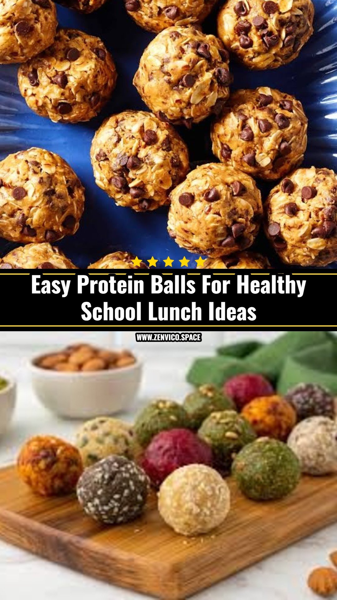 Healthy School Lunch Ideas Fun Kids Food Protein Balls