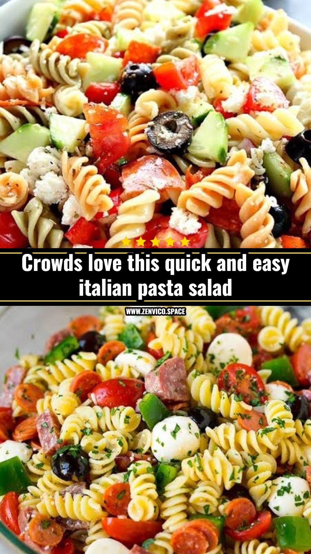 This easy italian pasta salad is the best summer side