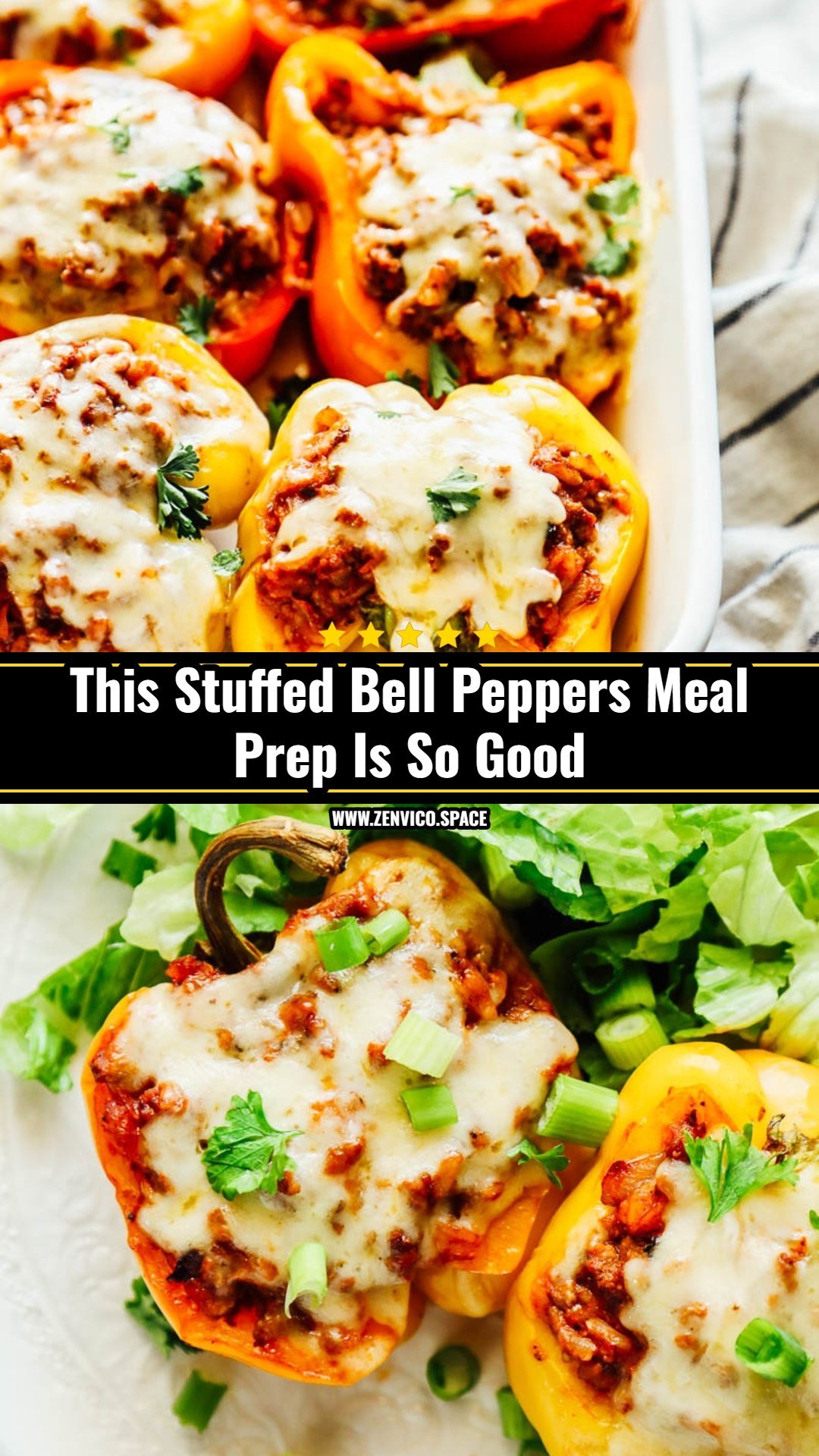 This Stuffed Bell Peppers Meal Prep Is So Good