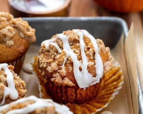Best Brown Butter Pumpkin Spice Streusel Muffins suggested serving
