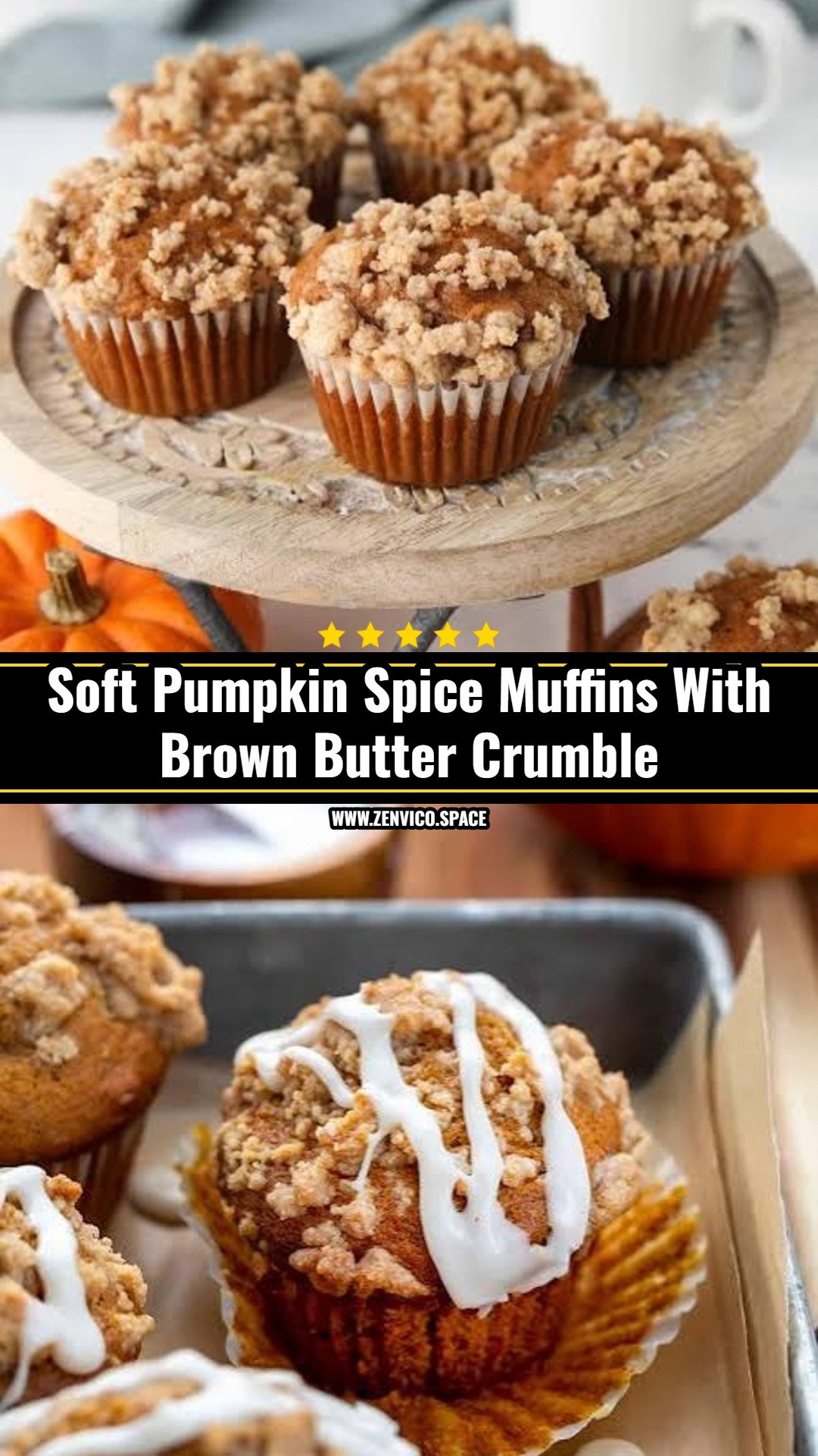 Best Brown Butter Pumpkin Spice Streusel Muffins