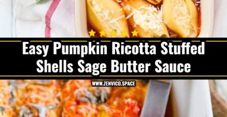 Creamy Pumpkin Ricotta Stuffed Shells Sage Butter Sauce