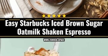 DIY Starbucks Iced Brown Sugar Oatmilk Shaken Espresso