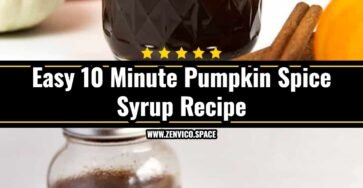 Easy 10 Minute Pumpkin Spice Syrup Recipe