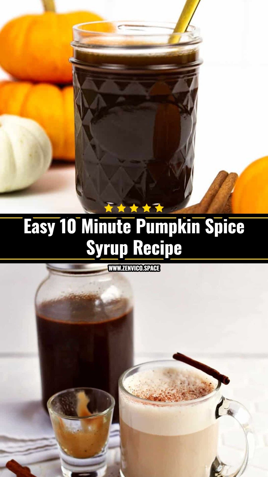 Easy 10 Minute Pumpkin Spice Syrup Recipe