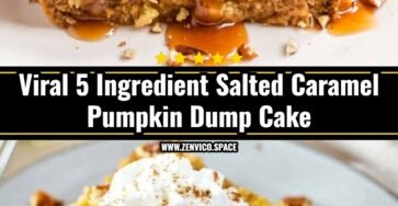Easy 5 Ingredient Salted Caramel Pumpkin Dump Cake