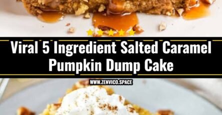 Easy 5 Ingredient Salted Caramel Pumpkin Dump Cake