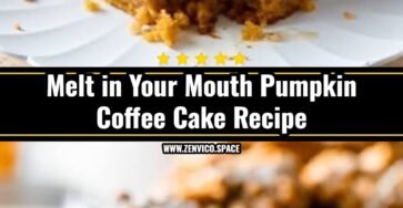Easy Pumpkin Coffee Cake with Maple Pecan Streusel