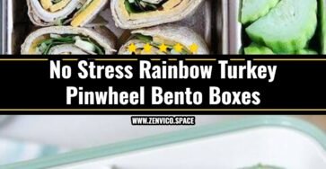 Easy Rainbow Turkey Pinwheel Bento Boxes