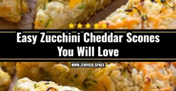 Easy Zucchini Cheddar Scones You Will Love