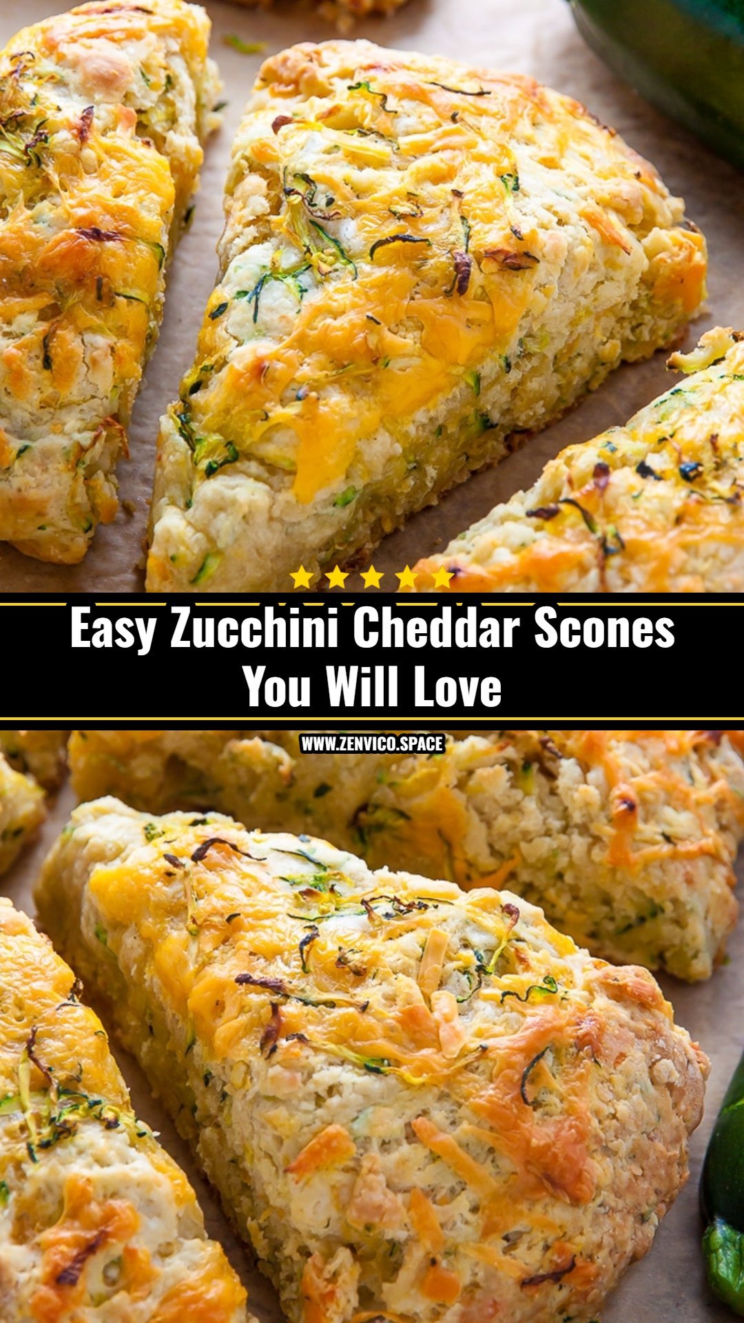 Easy Zucchini Cheddar Scones You Will Love