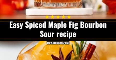 Spiced Maple Fig Bourbon Sour is the best fall drink