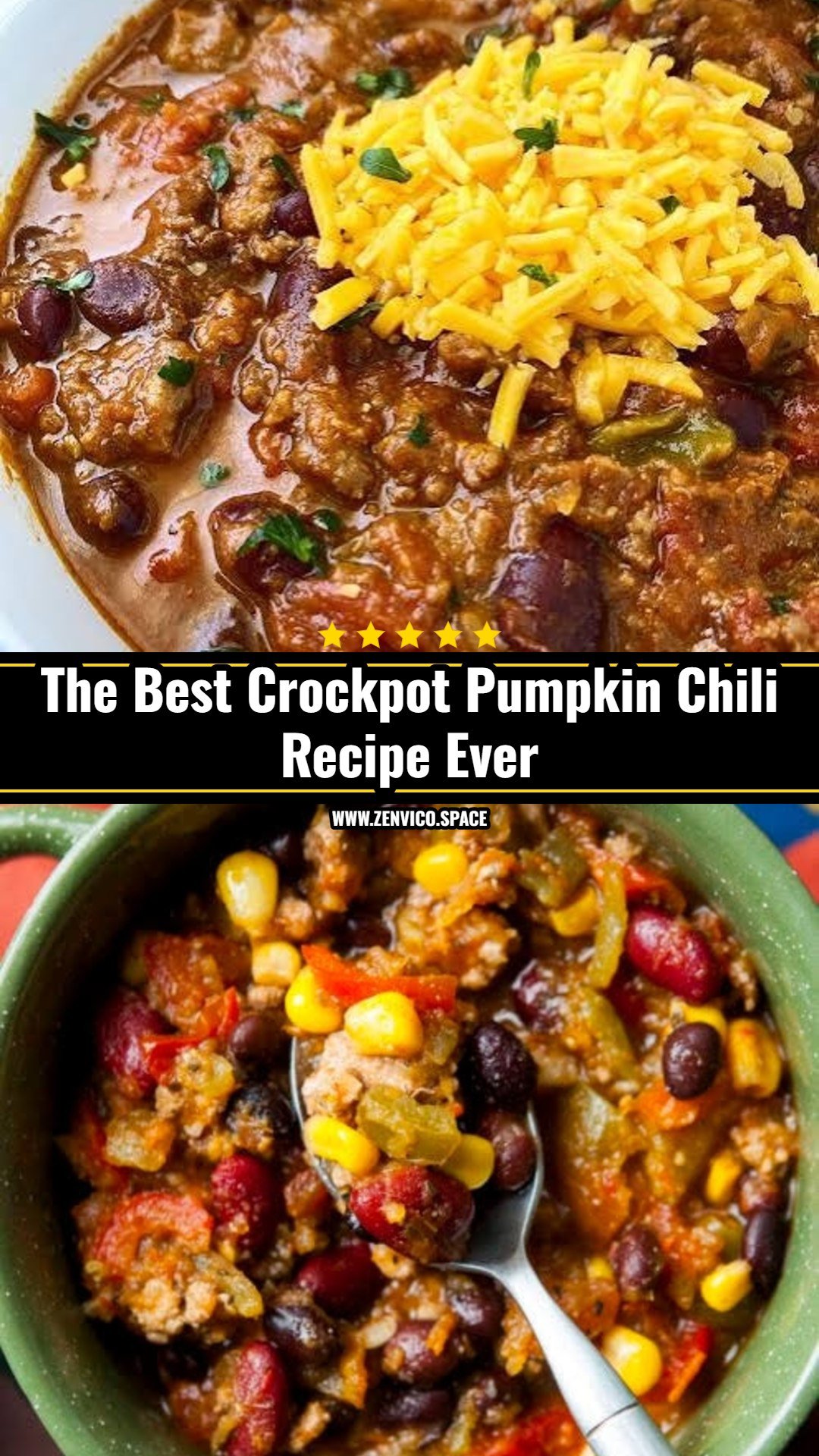 The Best Crockpot Pumpkin Chili Recipe Ever