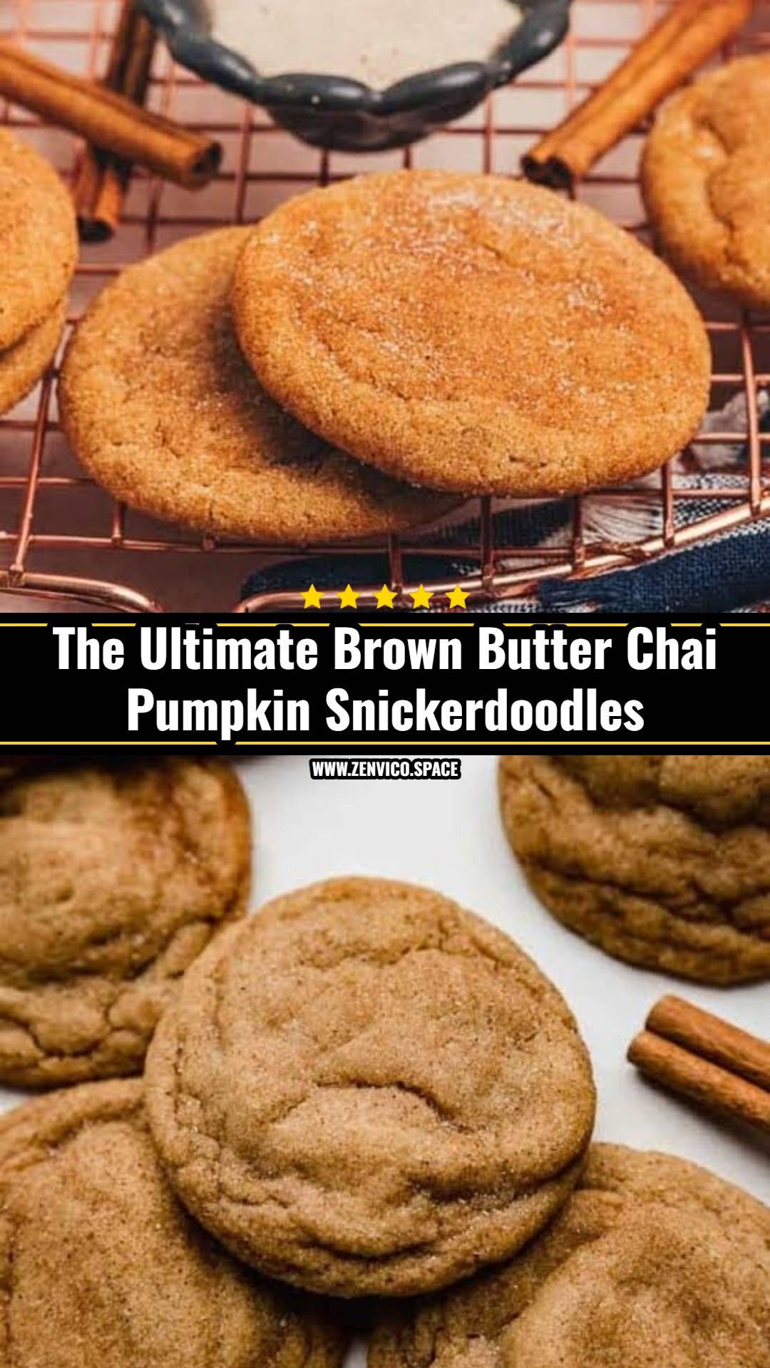 The Ultimate Brown Butter Chai Pumpkin Snickerdoodles