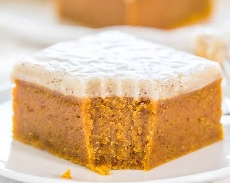 These Viral Pillow Soft Pumpkin Bars Are Next Level suggested serving