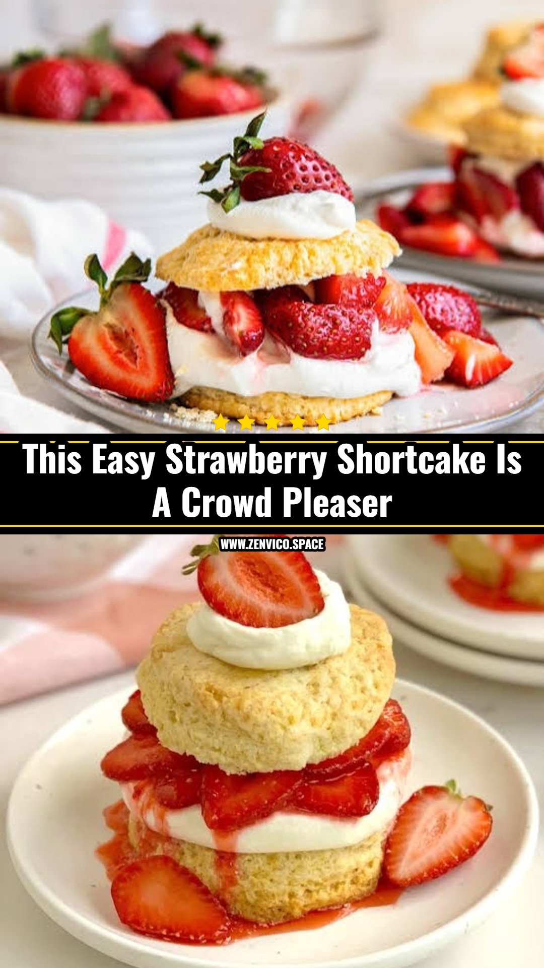 This Easy Strawberry Shortcake Is A Crowd Pleaser