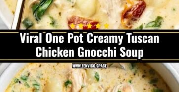 Viral One Pot Creamy Tuscan Chicken Gnocchi Soup