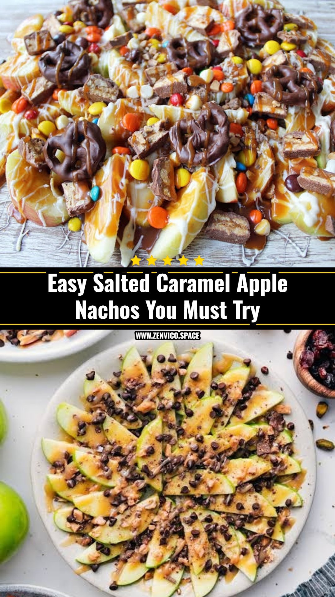 Viral Salted Caramel Apple Nachos With Pecans